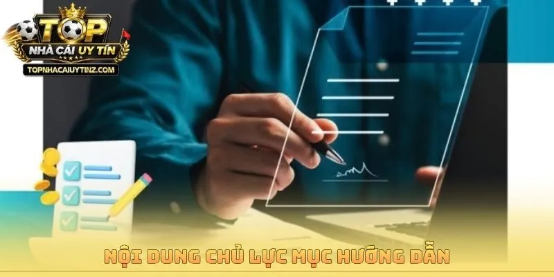 Nội dung chủ lực mục hướng dẫn