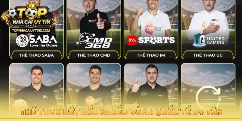 Thể thao kết nối nhiều sảnh quốc tế uy tín