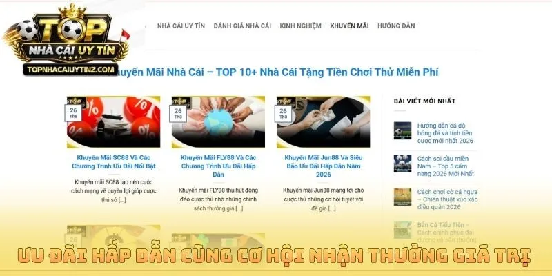 Ưu đãi hấp dẫn cùng cơ hội nhận thưởng giá trị 